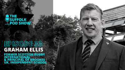 Graham Ellis featuring on a Suffolk podcast episode