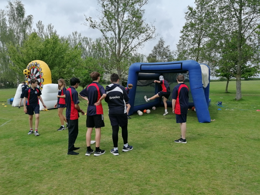 Inflatable football at Brookes UK | Prestige Sports 