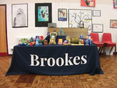 Brookes School Harvest festival homeless donation