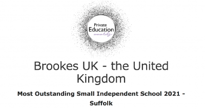 LuxLife Award_Brookes UKBrookes UK School_Most outstanding small independent school 2021_Suffolk